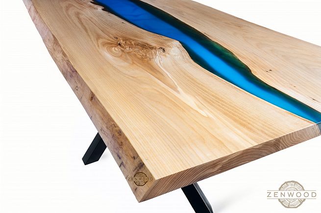 Столи з епоксидної смоли і дерева - Київ | ZenWood