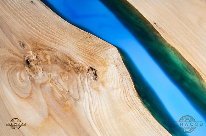 Столи з епоксидної смоли і дерева - Київ | ZenWood