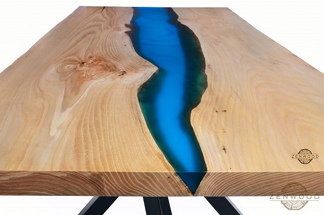 Столи з епоксидної смоли і дерева - Київ | ZenWood