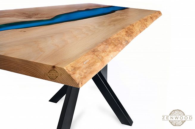 Столи з епоксидної смоли і дерева - Київ | ZenWood