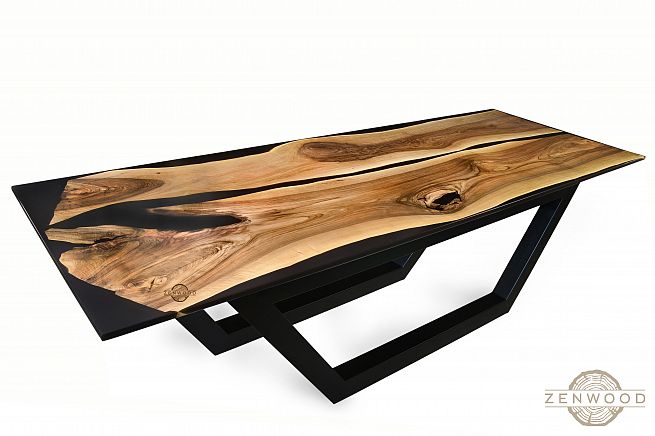 Столи з епоксидної смоли і дерева - Київ | ZenWood