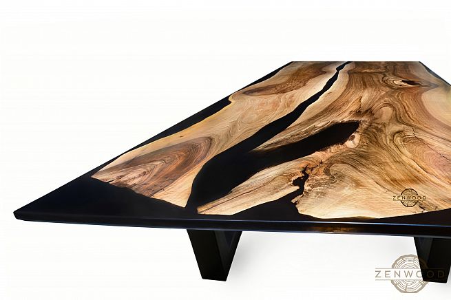 Столи з епоксидної смоли і дерева - Київ | ZenWood