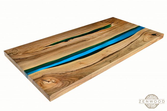 Столи з епоксидної смоли і дерева - Київ | ZenWood