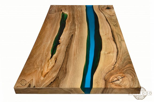 Столи з епоксидної смоли і дерева - Київ | ZenWood