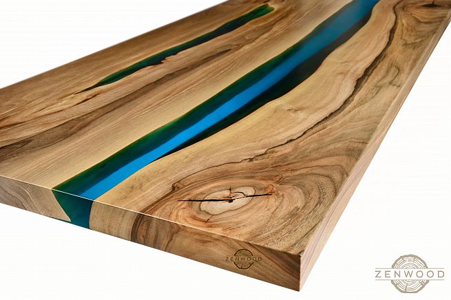 Столи з епоксидної смоли і дерева - Київ | ZenWood