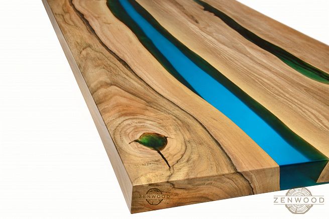 Столи з епоксидної смоли і дерева - Київ | ZenWood