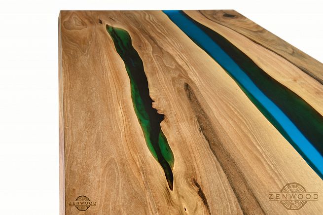 Столи з епоксидної смоли і дерева - Київ | ZenWood