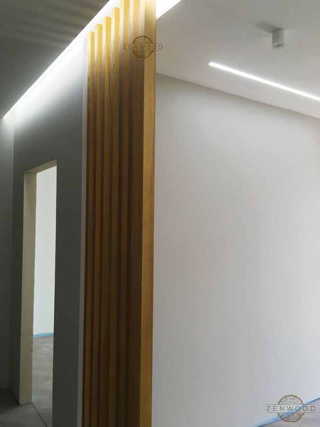 Перегородка зонування вертикальним брусом - Київ | ZenWood