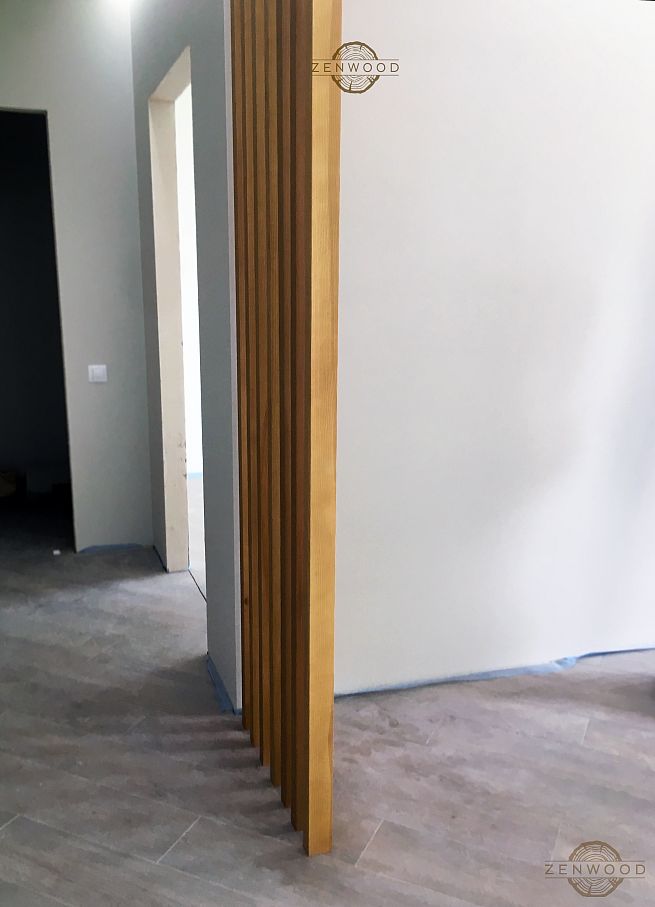 Перегородка зонування вертикальним брусом - Київ | ZenWood