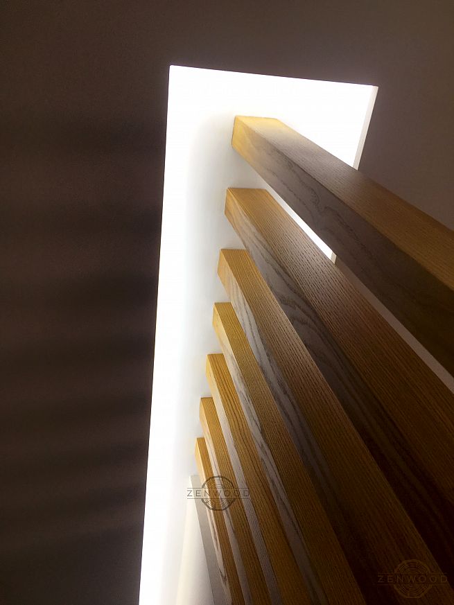 Перегородка зонування вертикальним брусом - Київ | ZenWood