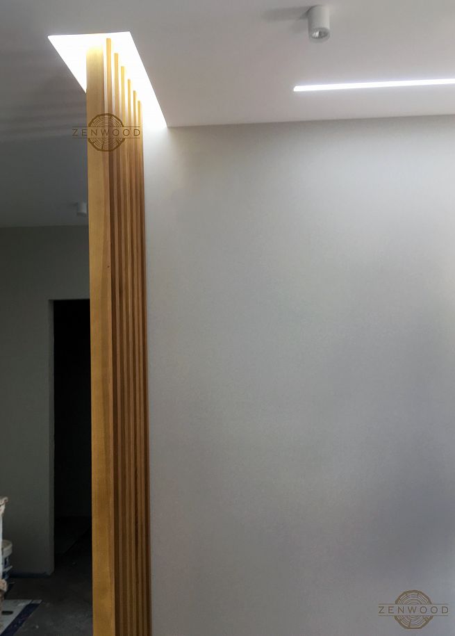 Перегородка зонування вертикальним брусом - Київ | ZenWood