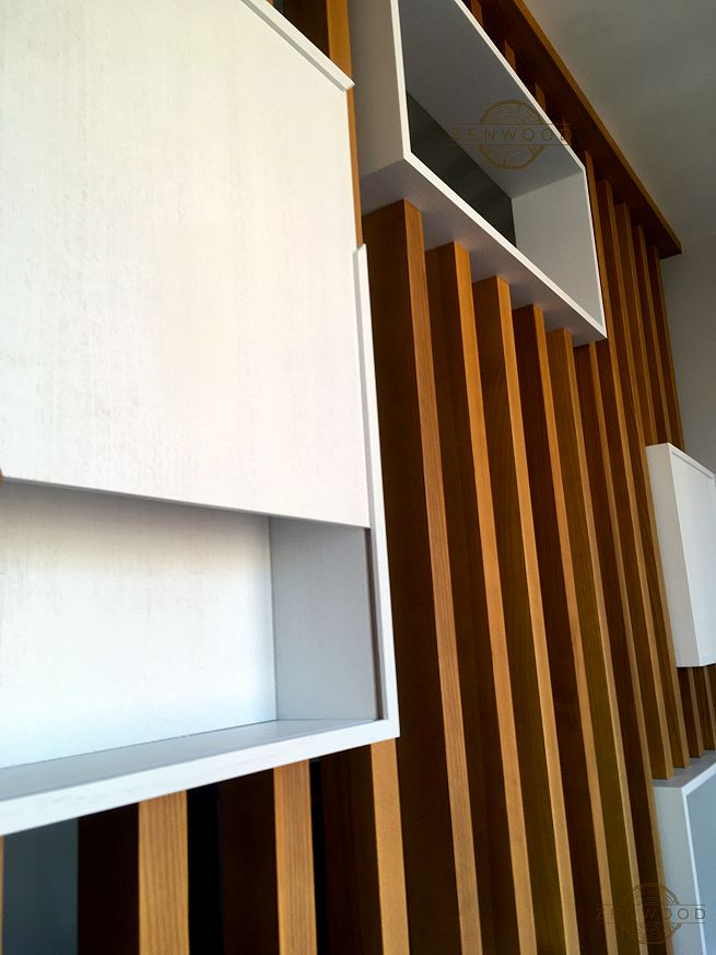 Перегородка зонування з полицями - Київ | ZenWood