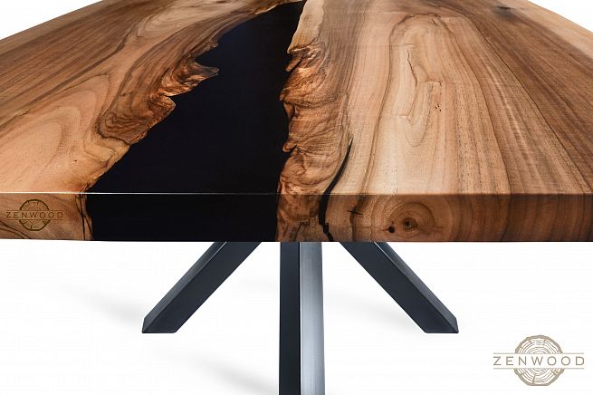Столи з епоксидної смоли і дерева - Київ | ZenWood