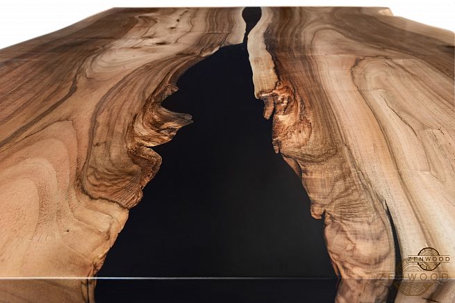 Столи з епоксидної смоли і дерева - Київ | ZenWood