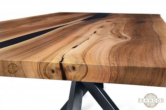 Столи з епоксидної смоли і дерева - Київ | ZenWood