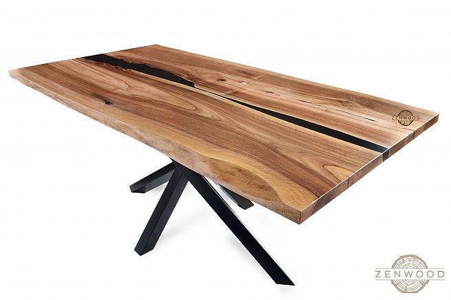 Столи з епоксидної смоли і дерева - Київ | ZenWood