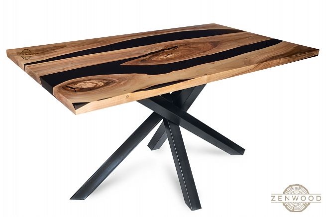 Столи з епоксидної смоли і дерева - Київ | ZenWood