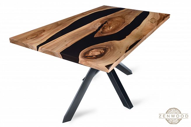 Столи з епоксидної смоли і дерева - Київ | ZenWood