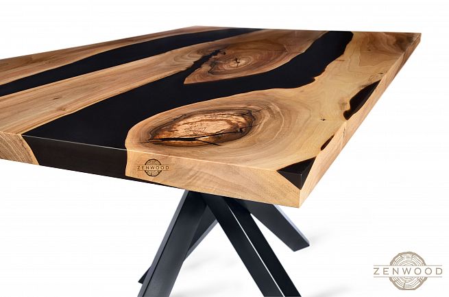 Столи з епоксидної смоли і дерева - Київ | ZenWood