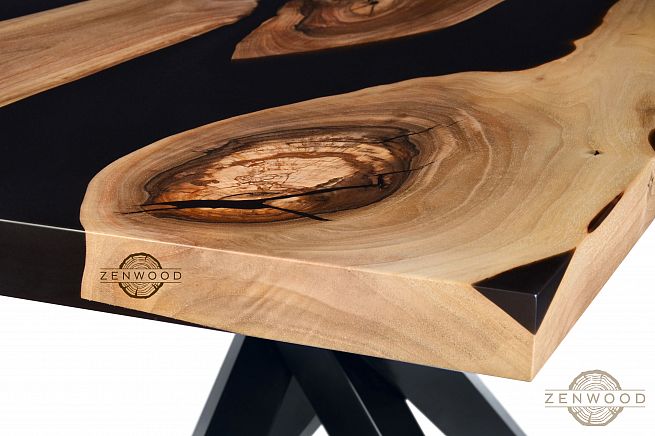 Столи з епоксидної смоли і дерева - Київ | ZenWood