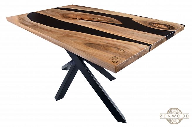 Столи з епоксидної смоли і дерева - Київ | ZenWood