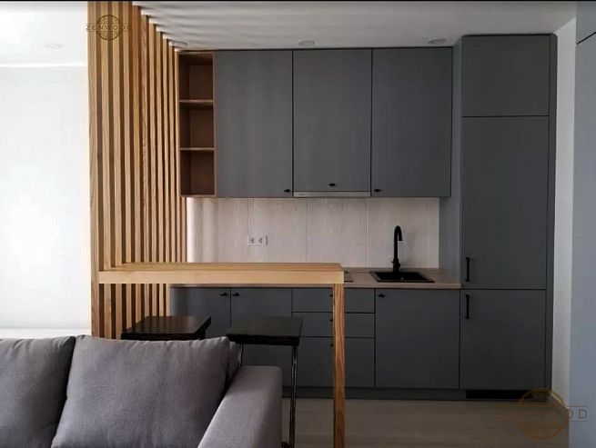 Перегородка зонування вертикальним брусом - Київ | ZenWood