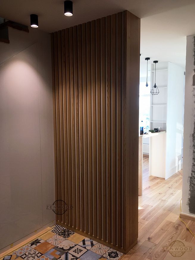 Декор стін вертикальними рейками - Київ | ZenWood
