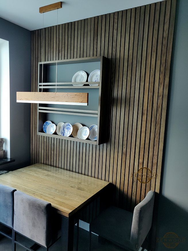 Декор стін вертикальними рейками - Київ | ZenWood