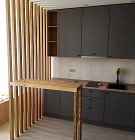 Перегородка зонування та барна стільниця - Київ | ZenWood