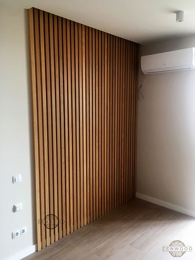 Декор стін вертикальними рейками - Київ | ZenWood