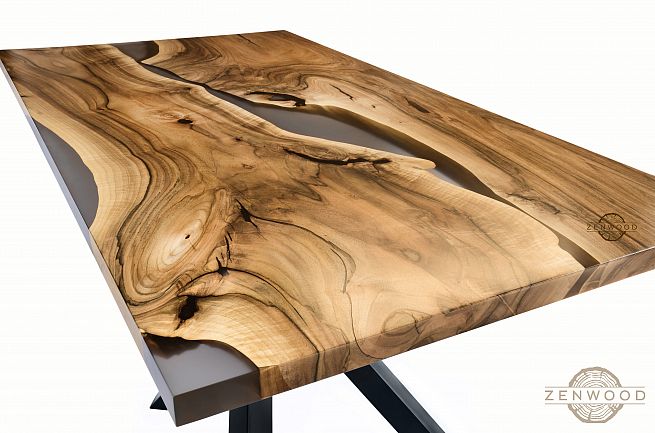 Столи з епоксидної смоли і дерева - Київ | ZenWood