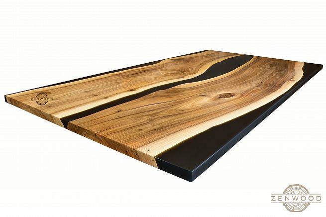 Столи з епоксидної смоли і дерева - Київ | ZenWood