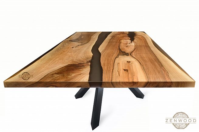 Столи з епоксидної смоли і дерева - Київ | ZenWood