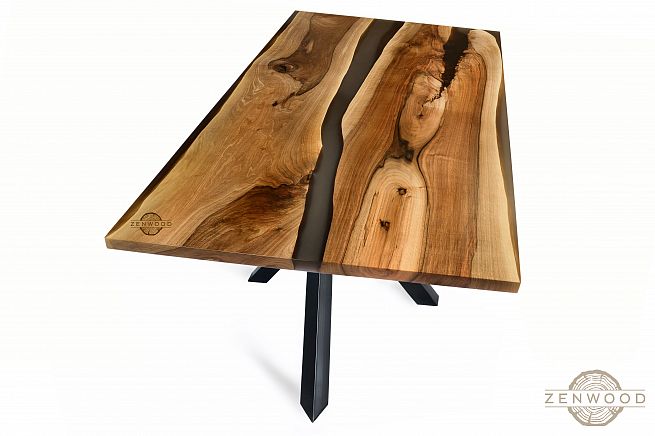 Столи з епоксидної смоли і дерева - Київ | ZenWood