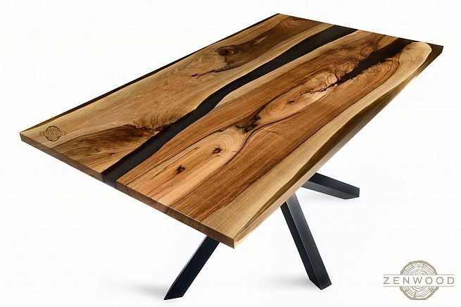Столи з епоксидної смоли і дерева - Київ | ZenWood