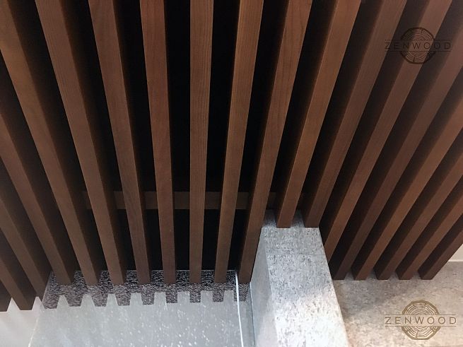 Декор потолка деревянным брусом - Киев | ZenWood