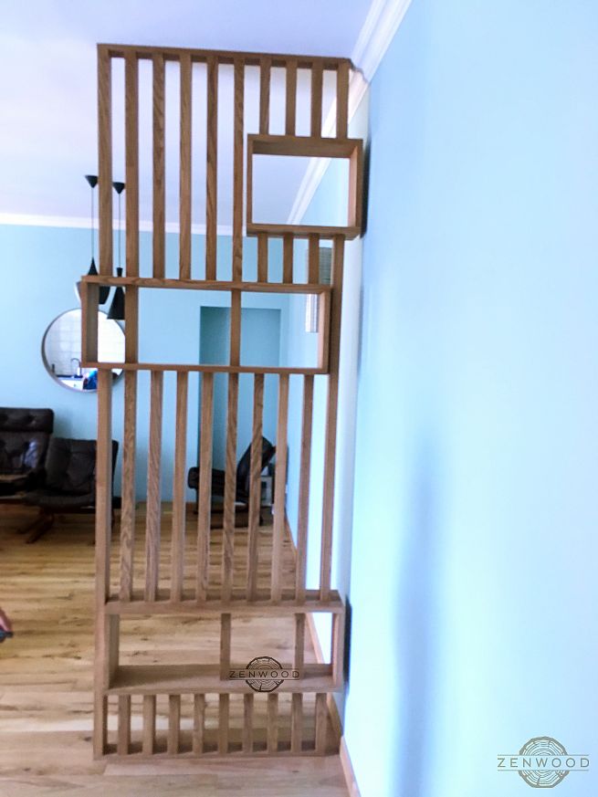 Перегородка зонування з полицями - Київ | ZenWood