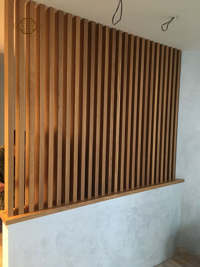 Перегородка зонування вертикальним брусом - Київ | ZenWood