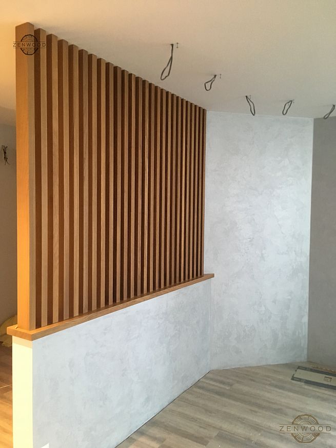 Перегородка зонування вертикальним брусом - Київ | ZenWood