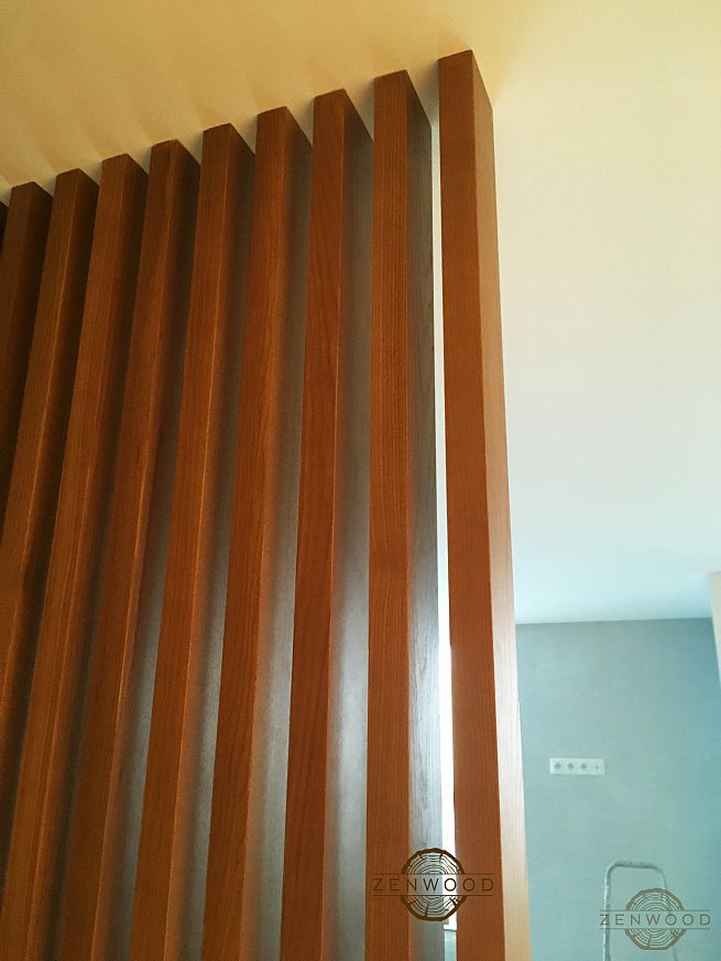 Перегородка зонування вертикальним брусом - Київ | ZenWood