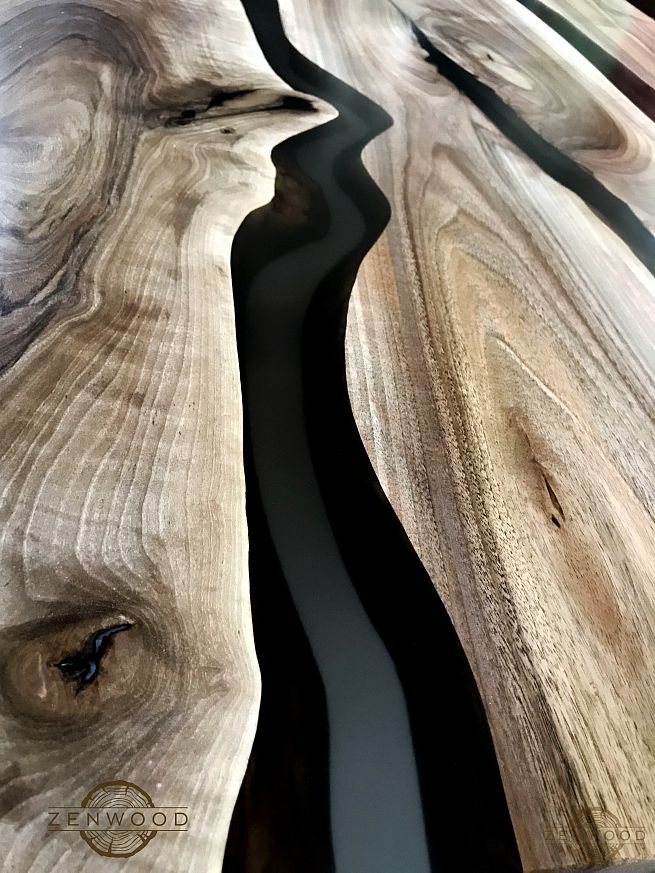 Столи з епоксидної смоли і дерева - Київ | ZenWood