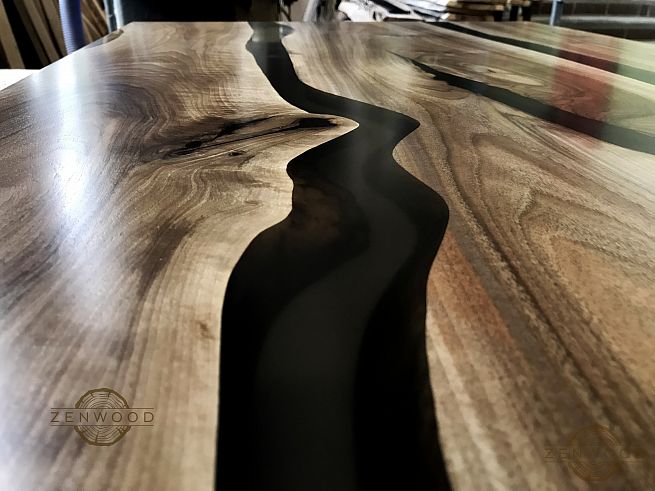 Столи з епоксидної смоли і дерева - Київ | ZenWood