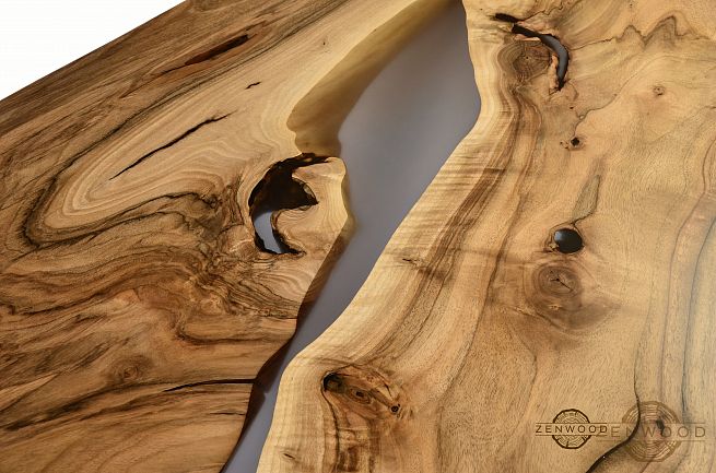 Столи з епоксидної смоли і дерева - Київ | ZenWood