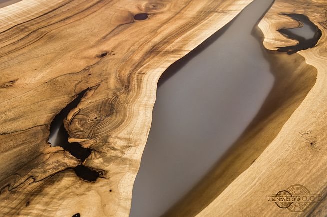 Столи з епоксидної смоли і дерева - Київ | ZenWood