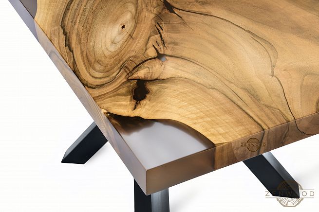 Столи з епоксидної смоли і дерева - Київ | ZenWood