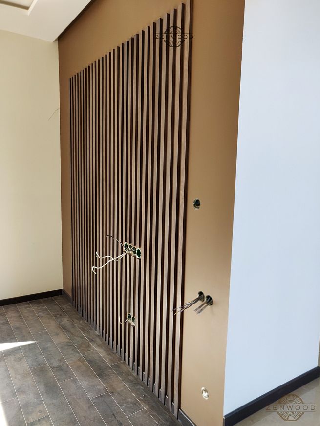 Декор стін вертикальними рейками - Київ | ZenWood