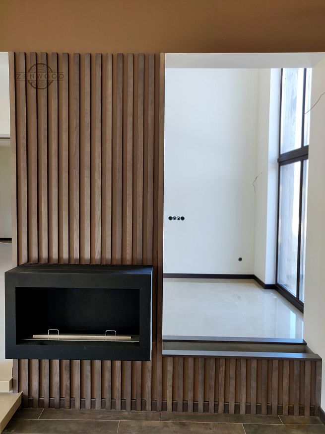 Декор стін вертикальними рейками - Київ | ZenWood