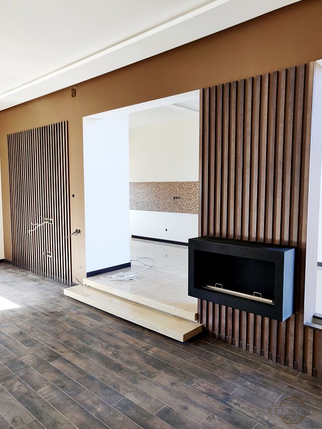 Декор стін вертикальними рейками - Київ | ZenWood