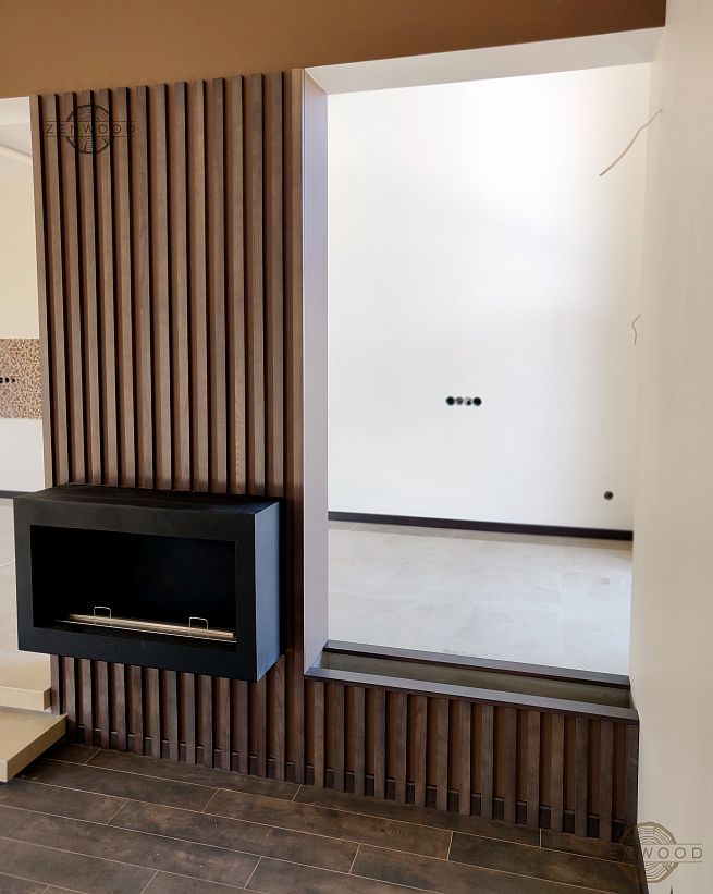 Декор стін вертикальними рейками - Київ | ZenWood