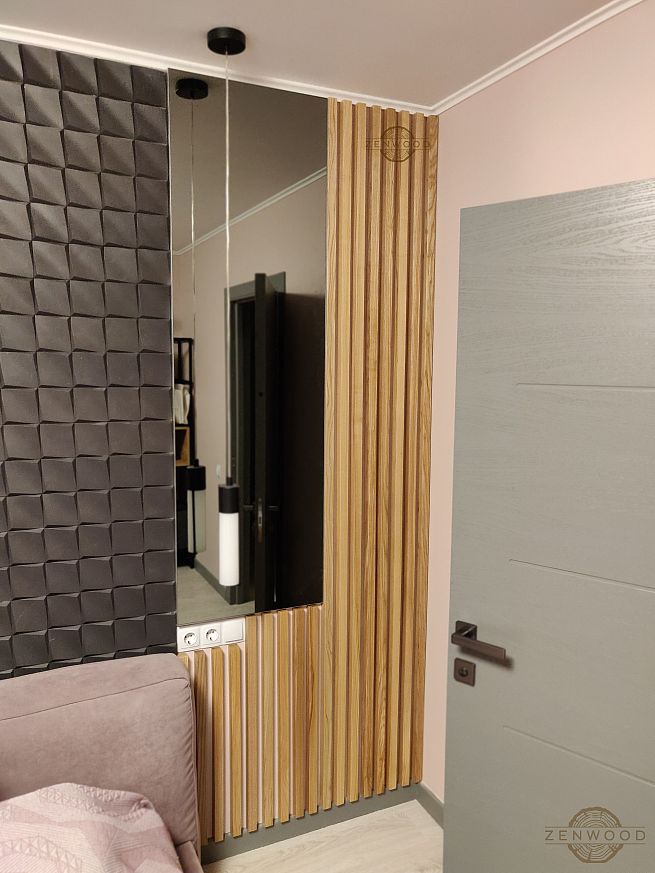 Декор стін вертикальними рейками - Київ | ZenWood